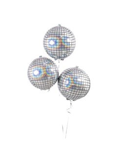 Atpata Funky Atpata Funky Disco Theme Dance Party Foil Balloons for Disco theme Decoration (Disco Party Combo - Silver)  - Image 4