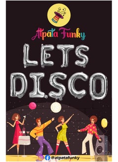 Atpata Funky Atpata Funky Disco Theme Dance Party Foil Balloons for Disco theme Decoration (Disco Party Combo - Silver)  - Image 2
