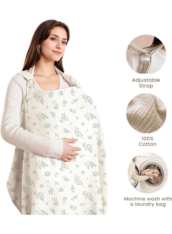 Konssy Muslin Nursing Cover for Baby Breastfeeding - Image 2