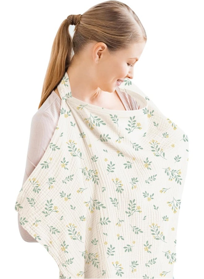 Konssy Muslin Nursing Cover for Baby Breastfeeding - Image 1