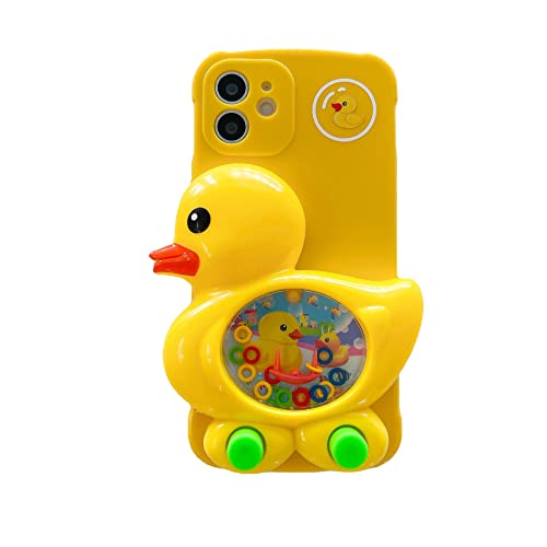 LMA Compatible with Phone Case 15 Pro Max 3D Duck with Games Novelty Phone Case Play Soft Silicone for Teen Yellow - Image 1