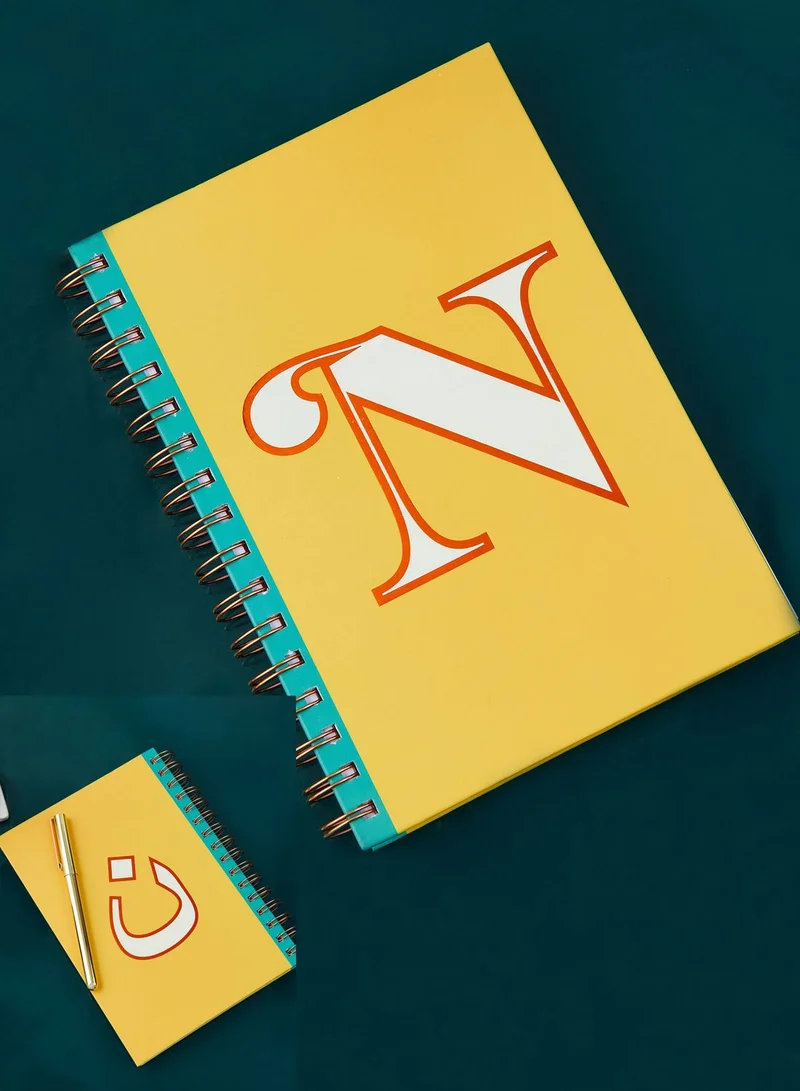 AURORA A5 Reversible English & Arabic Monogram Notebook - N