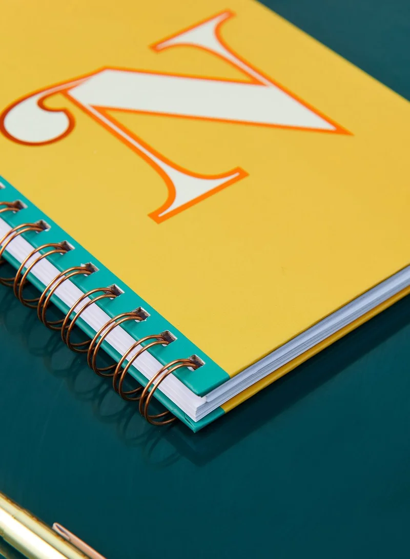 AURORA A5 Reversible English & Arabic Monogram Notebook - N
