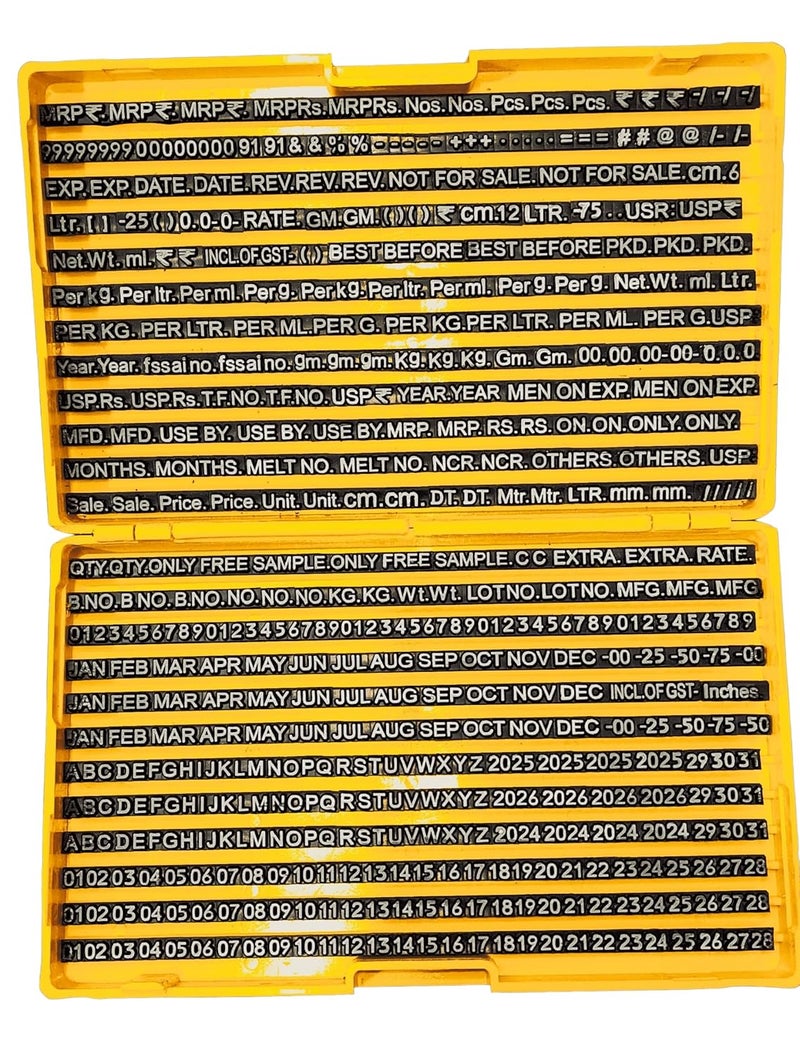 ACGL NUMEX (3mm-356) Self Inking Heavyduty Batch Coding (Printing) Machine/Mini Printer -Letter Size 3mm - Image 2