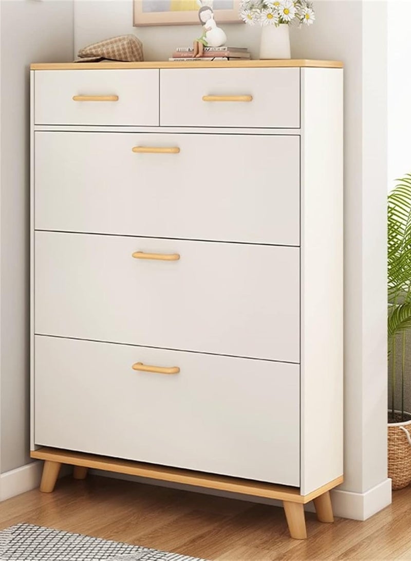 DubaiGallery Shoe Cabinet, Shoe Storage Cabinet with Flip Doors, Freestanding Entryway Shoe Rack Storage, Shoe Storage Shelf, Anti Toppling - Image 1