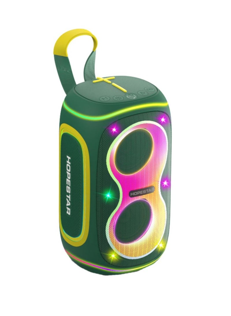HOPESTAR Waterproof Bluetooth Speaker, Portable Radio, TWS Stereo, Wireless, TF, USB, AUX Portable Bluetooth Speaker LED Light TWS Deep Bass Boom Box HOPESTAR Party 210 Mini