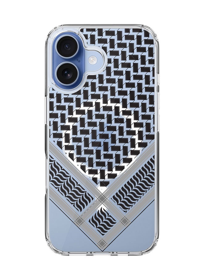 Stylizedd Classic Clear MagSafe Case for iPhone 17 , Hybrid Soft Case Flexible Edges Anti Drop TPU PC Gel Thin Transparent Cover [ Designed for iPhone 17 ] - Victory Shemag(Black)