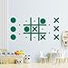 DUOLIYBC Magnetic Tic Tac Toe WallMount GameGame Room DecorModern Wall Decals for Kids RoomClassroomOfficesBest Gift for Family Friends Green - Image 2