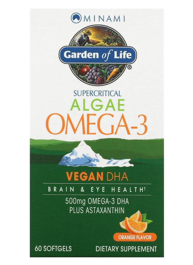 Minami Nutrition - Algae Omega3 Orange  60 Softgels - Image 1