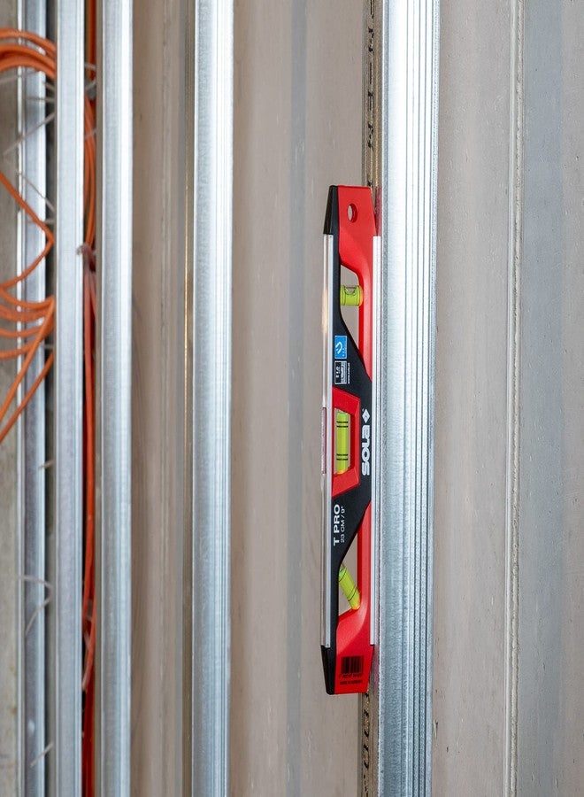 SOLA TPRO Torpedo Level, 9-Inch, Magnetic, Black/Red - Image 5