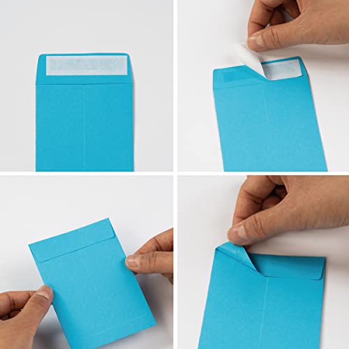 Topeen 100 Pack Seed Envelopes Self-Adhesive Small Coin Envelopes Seed Storage Packets for Garden, Office or Wedding Gift (Colorful, 3 1/4 ×4 1/2 inches) - Image 3