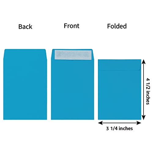 Topeen 100 Pack Seed Envelopes Self-Adhesive Small Coin Envelopes Seed Storage Packets for Garden, Office or Wedding Gift (Colorful, 3 1/4 ×4 1/2 inches) - Image 2