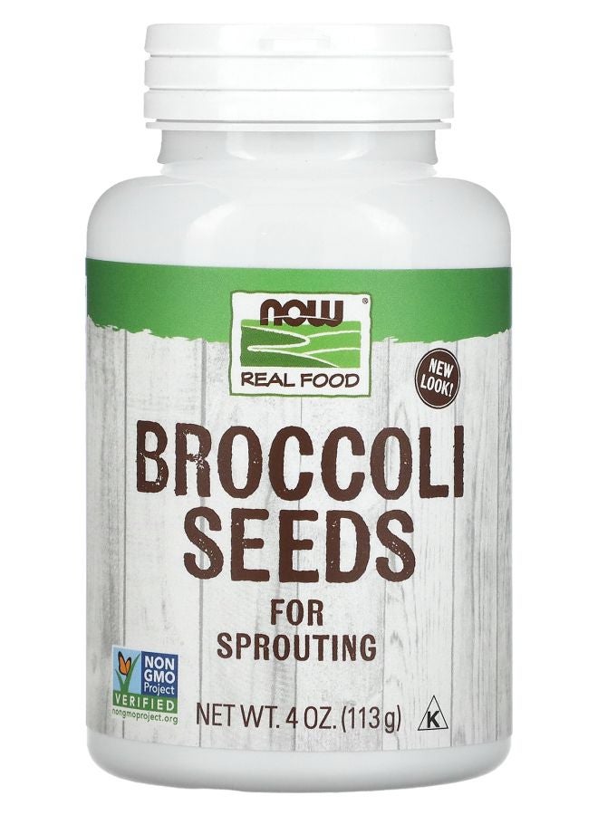 now بذور بروكلي حقيقية 4 أونصات (113 جرام)