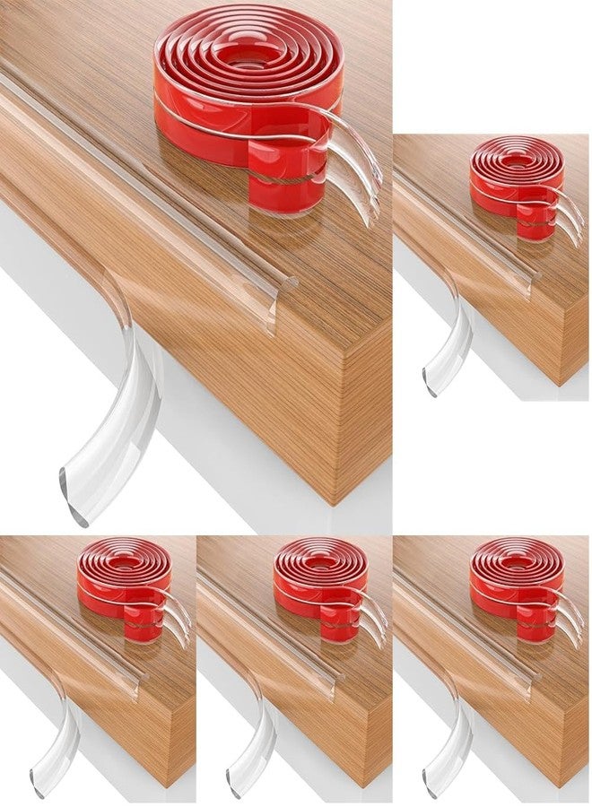 Zeccorp 5-Meter Silicone Edge Protector Strip | Baby Corner Guards for Sharp Edges | Table, Bed & Furniture Safety Protectors | Baby Proofing Corner Guards & Edge Safety for Sharp Edges (Pack of 5) - Image 1