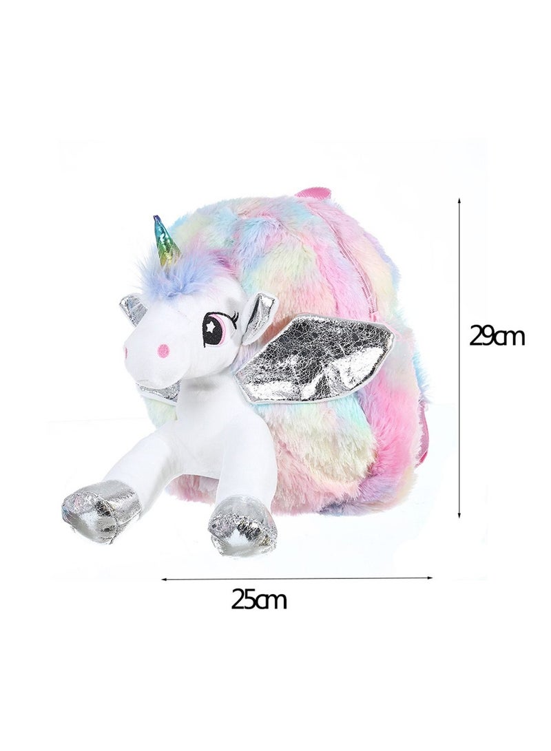 LIMOS kids Unicorn plush backpack cute cartoon Soft travel casual Schoolbag Leisure Bag - Image 5