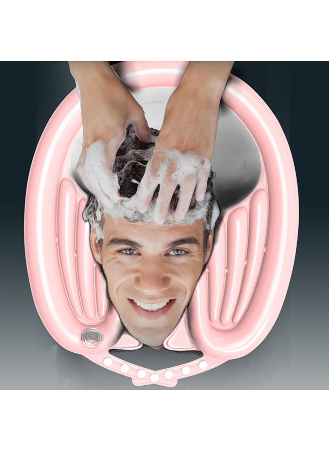 Generic Inflatable Shampoo Trays with Tube Inflator Pump Mobile Hair Washing Basin No Spills Wash Hair In Bed Hair for Elderly Disabled Pregnant Injured  - Image 2