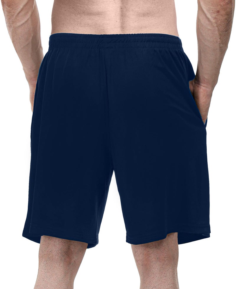 NY Threads 5 Pack Men's Athletic Shorts Quick Dry Loose-Fit Lightweight Running Workout Gym Shorts with Pockets, Medium, Black/Black/Navy/Dark Grey/Medium Grey - Image 5