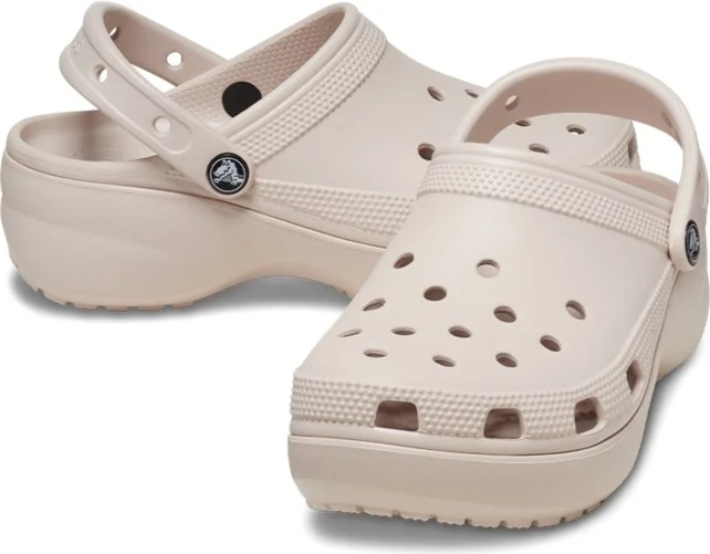 crocs Classic Platform Clog W Salmon Women's Sandals 206750-6UR