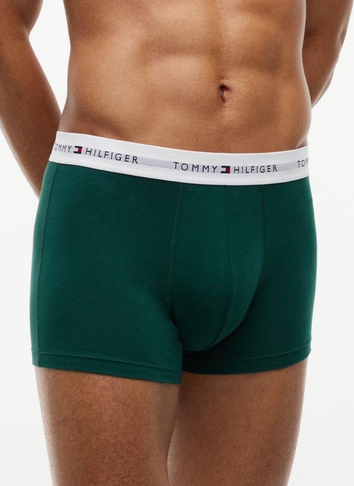 TOMMY HILFIGER 3-Pack Signature Logo Waistband Print Trunks - Image 5