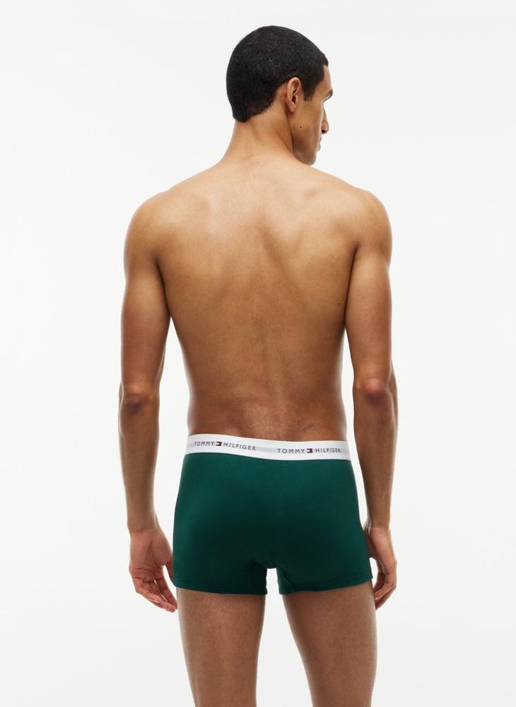 TOMMY HILFIGER 3-Pack Signature Logo Waistband Print Trunks - Image 3