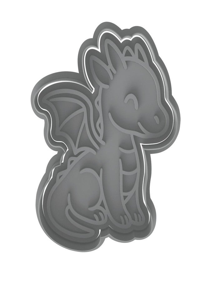 Mighty Gadget Fantasy Chibi Dragon Cookie Cutter - 4x3.5" Creative Baking - Image 2