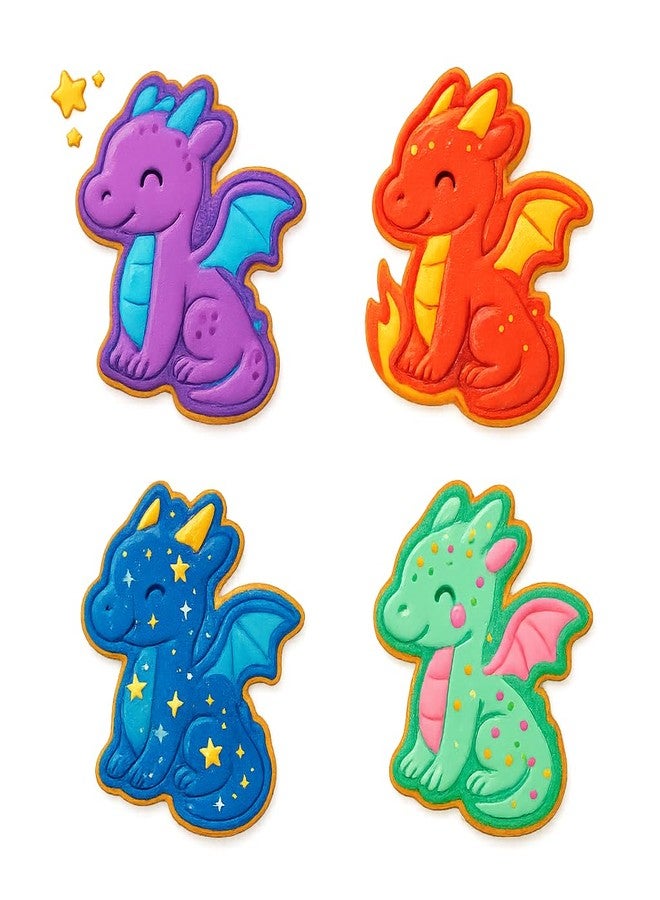 Mighty Gadget Fantasy Chibi Dragon Cookie Cutter - 4x3.5" Creative Baking - Image 3