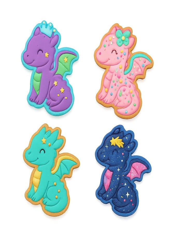 Mighty Gadget Fantasy Chibi Dragon Cookie Cutter - 4x3.5" Creative Baking - Image 4