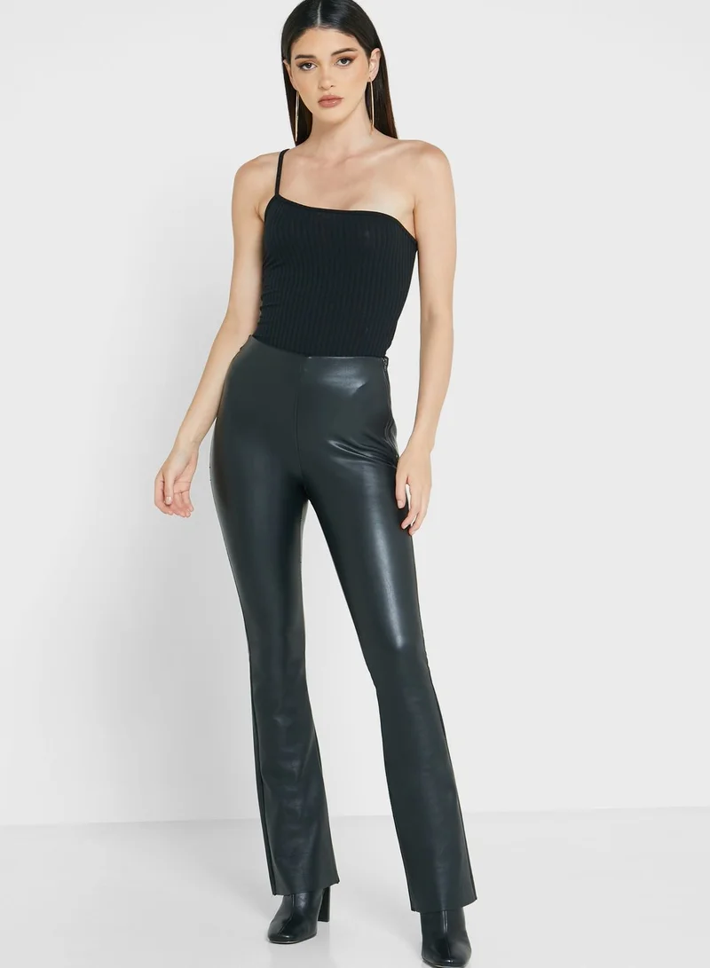 Missguided 2 Pack Ribbed One Shoulder Body