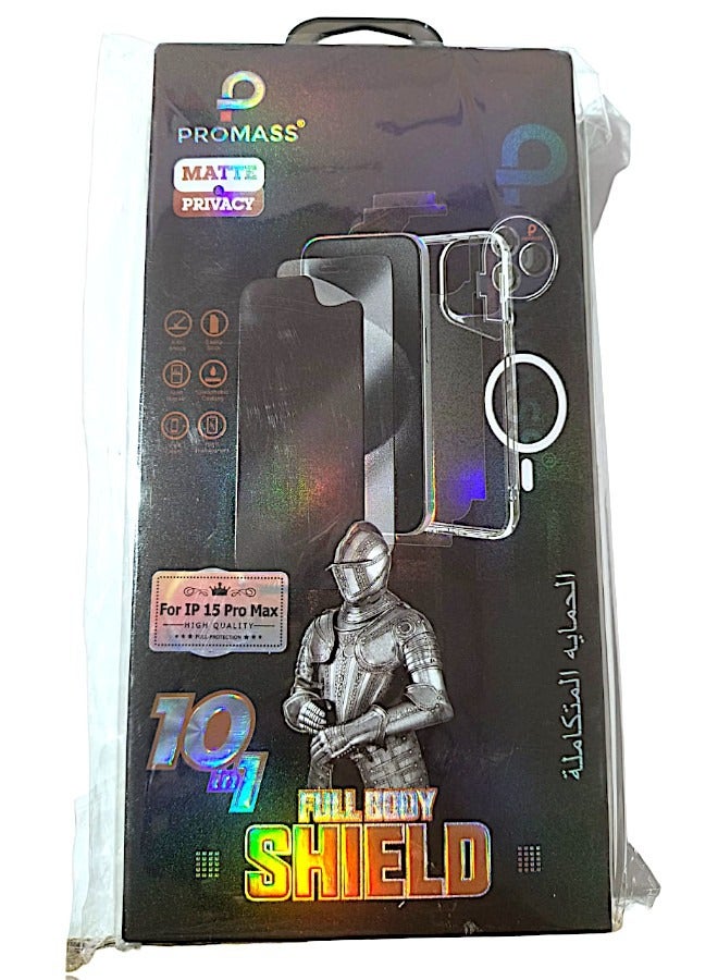 بروماس البكج الأقوى - بكج الحماية الكاملة آيفون 15 بروماكس (10 في 1) - Image 1