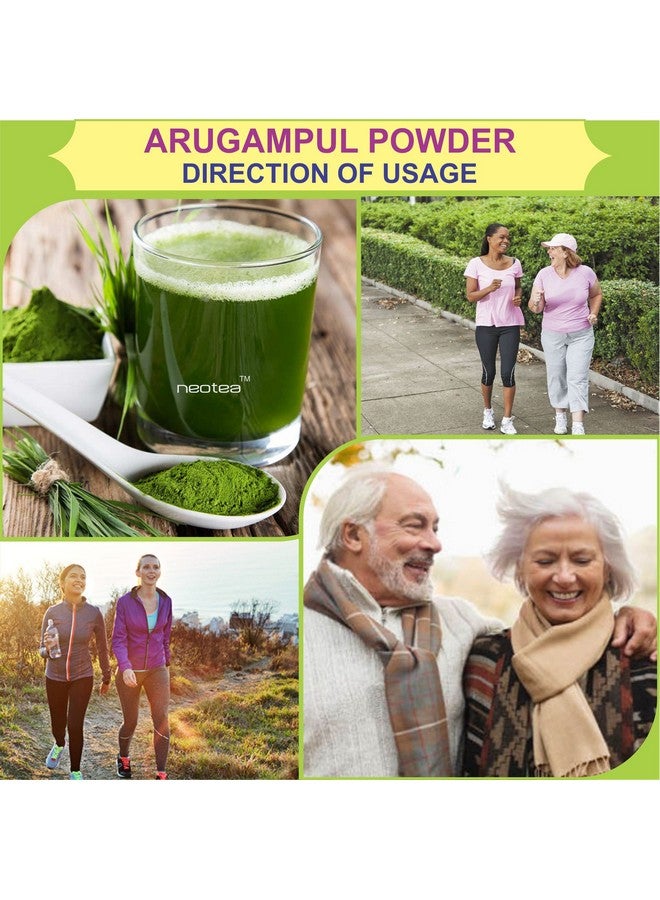 Neotea Arugampul Powder | Bermuda Grass (Cynodon Dactylon) | Bahama Grass | Indian Doab | Doob Grass | Dhub Dactylon | Organic Herbal| Supports Detox, and Immunity | 100% Pure & Natural 300 GM - Image 4