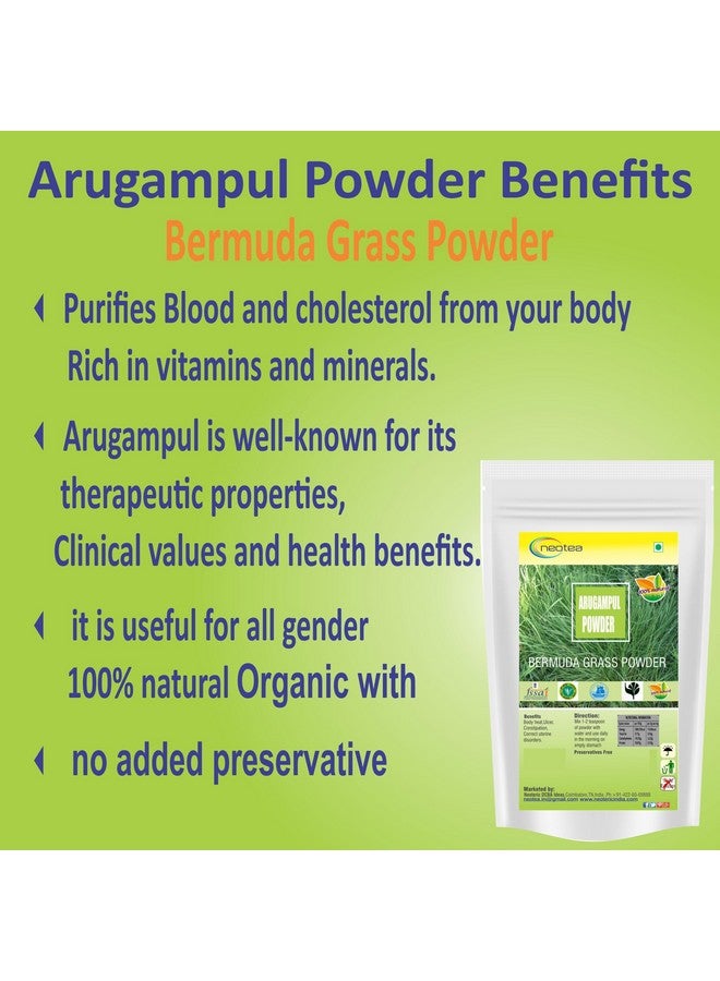 Neotea Arugampul Powder | Bermuda Grass (Cynodon Dactylon) | Bahama Grass | Indian Doab | Doob Grass | Dhub Dactylon | Organic Herbal| Supports Detox, and Immunity | 100% Pure & Natural 300 GM - Image 5