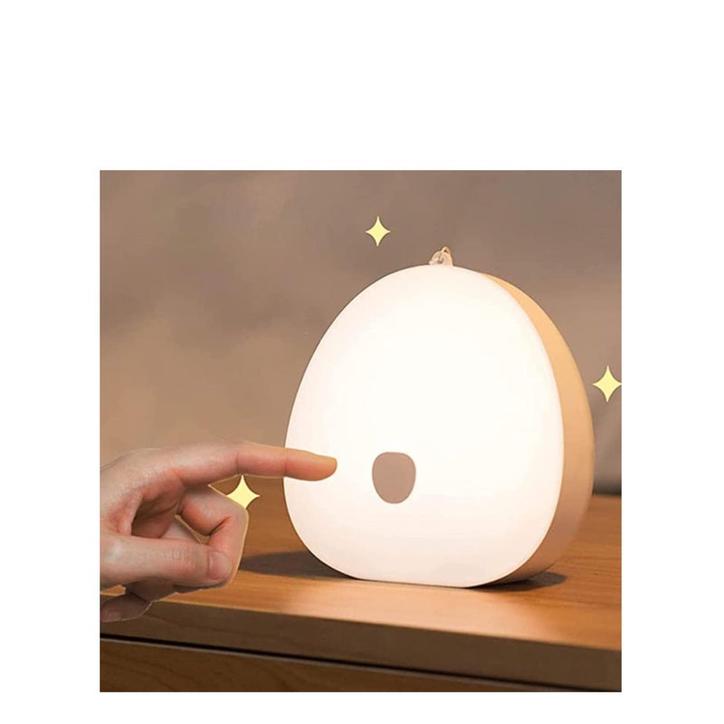 Barakah Kids Night Light, Usb Rechargeable Baby Nursery Lamp With Color Changing Touch Senor, Brightness Adjustable, Dimmable Eye Caring, Hangable, Bedside Table Lamp For Baby Kids Room Bedroom - Image 5