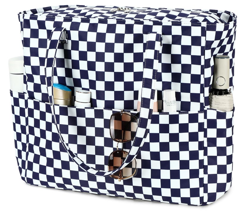 Bluboon Waterproof Beach Tote Pool Bags for Women Ladies Extra Large Carry On Bag With Wet Compartment for Weekender Travel - Image 2