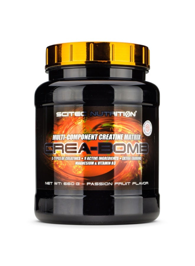 سيتيك نيوتريشن سايتيك نيوتريشن كريا-بومب (Scitec Nutrition Crea-Bomb) بنكهة فاكهة الباشن فروت، 660 جرام - Image 1