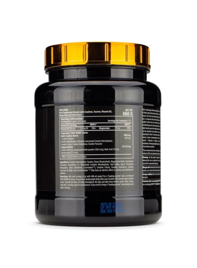 سيتيك نيوتريشن سايتيك نيوتريشن كريا-بومب (Scitec Nutrition Crea-Bomb) بنكهة فاكهة الباشن فروت، 660 جرام - Image 3