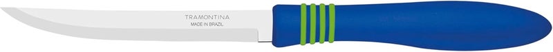 Tramontina Cor&Cor 2 Pieces Steak Knife Set with Stainless Steel Blade and Blue Polypropylene Handle - Image 2