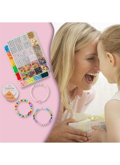 YelaJoy 6000 Pcs Clay Beads for Bracelet Making kits, Flat Round Clay Spacer Beads with 900 Pcs Letter Beads, Pendants, Jump Rings，Clay Beads for Jewelry Making Kit Earring Necklace Bracelets  - Image 2