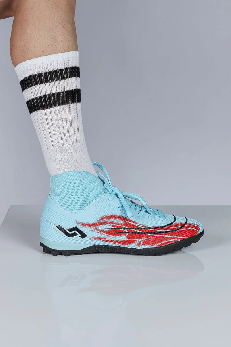 Jump 29677 Blue - Red AstroTurf Football Boots with Socks