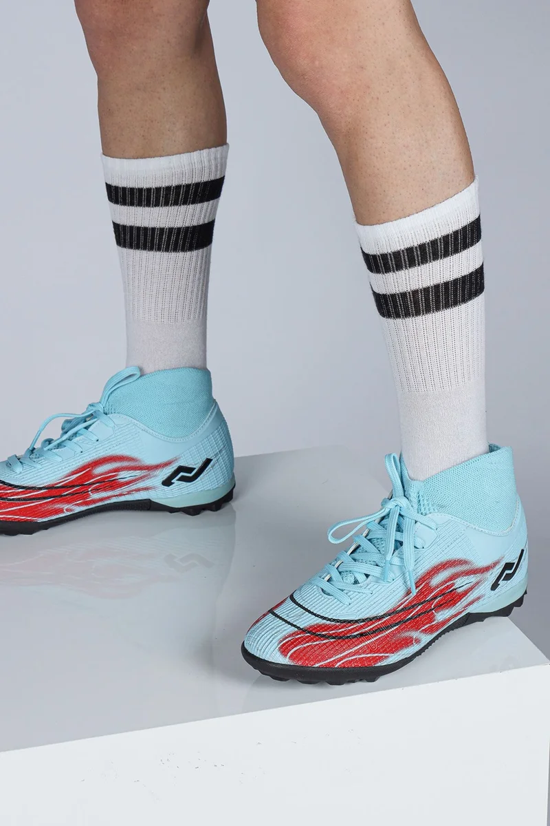 Jump 29677 Blue - Red AstroTurf Football Boots with Socks