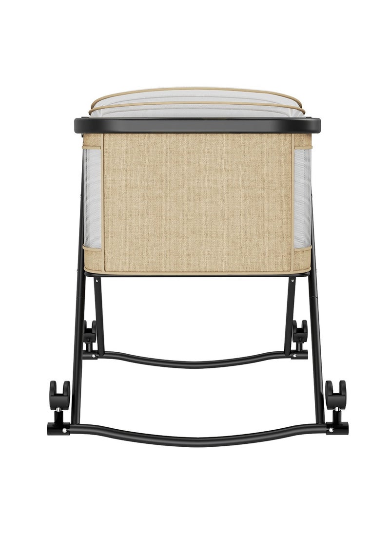 TEKNUM - Teknum 3-IN-1 Baby Cot/Cradle w/ Mosquito net & Wheels – Ivory - Image 1
