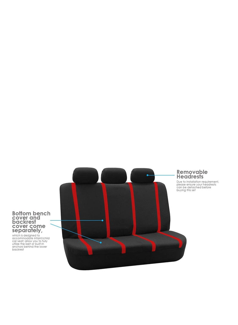 Cool Baby Aqua Arcade Car Seat Cover 9 Piece Car Seat Cover Set Waterproof Non-Slip, and Easy to Install Washable polyester Universal Car Seat Cover Set Polyester Fabric (red) - Image 4