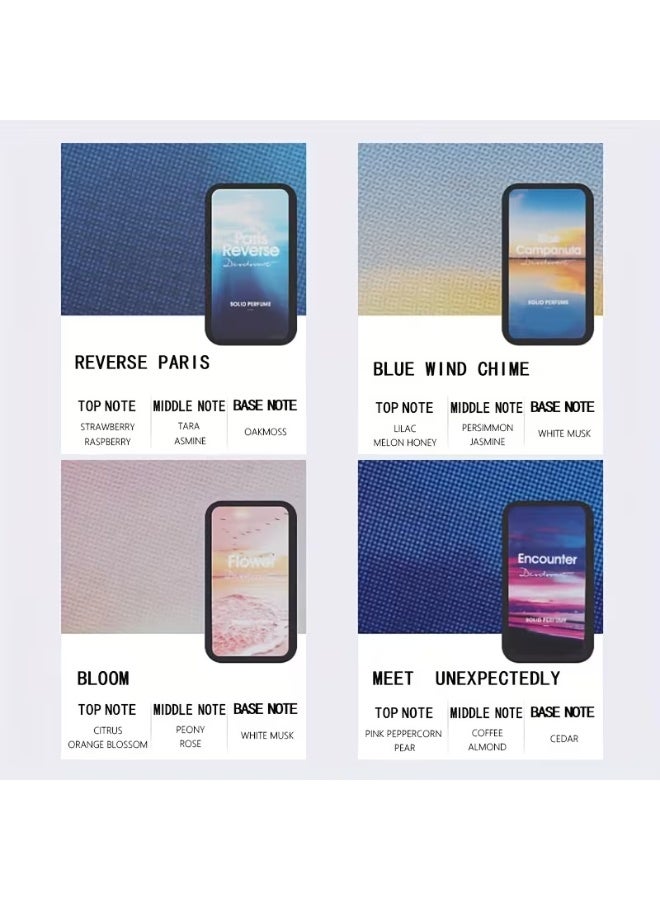 Trending Solid Perfume Combo – Long-Lasting, Alcohol-Free | Pocket Solid Fragrance for Men & Women | Travel Friendly | Gift Pack - Image 1