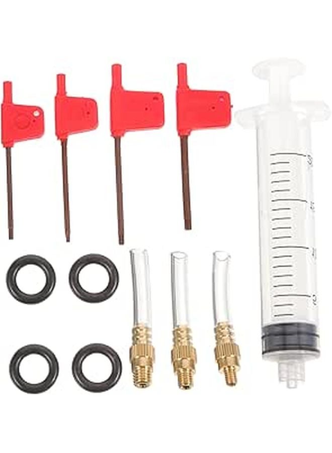Portable Bicycle Brake Bleed Kit for Mountain Bikes Includes Oil Bleed Head Repair Tool Set - Image 1