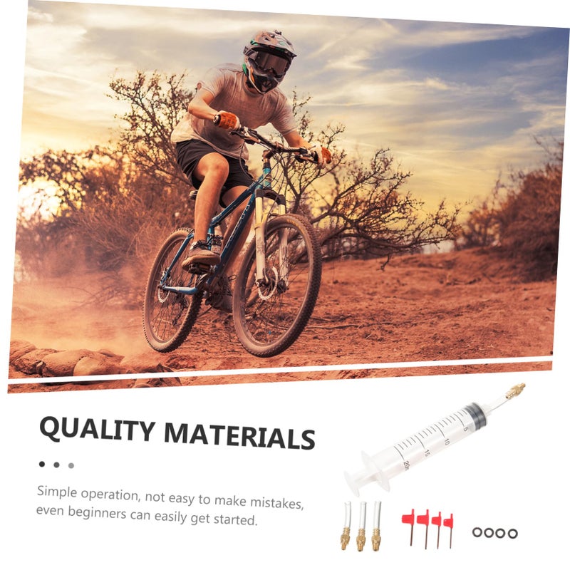 Portable Bicycle Brake Bleed Kit for Mountain Bikes Includes Oil Bleed Head Repair Tool Set - Image 3