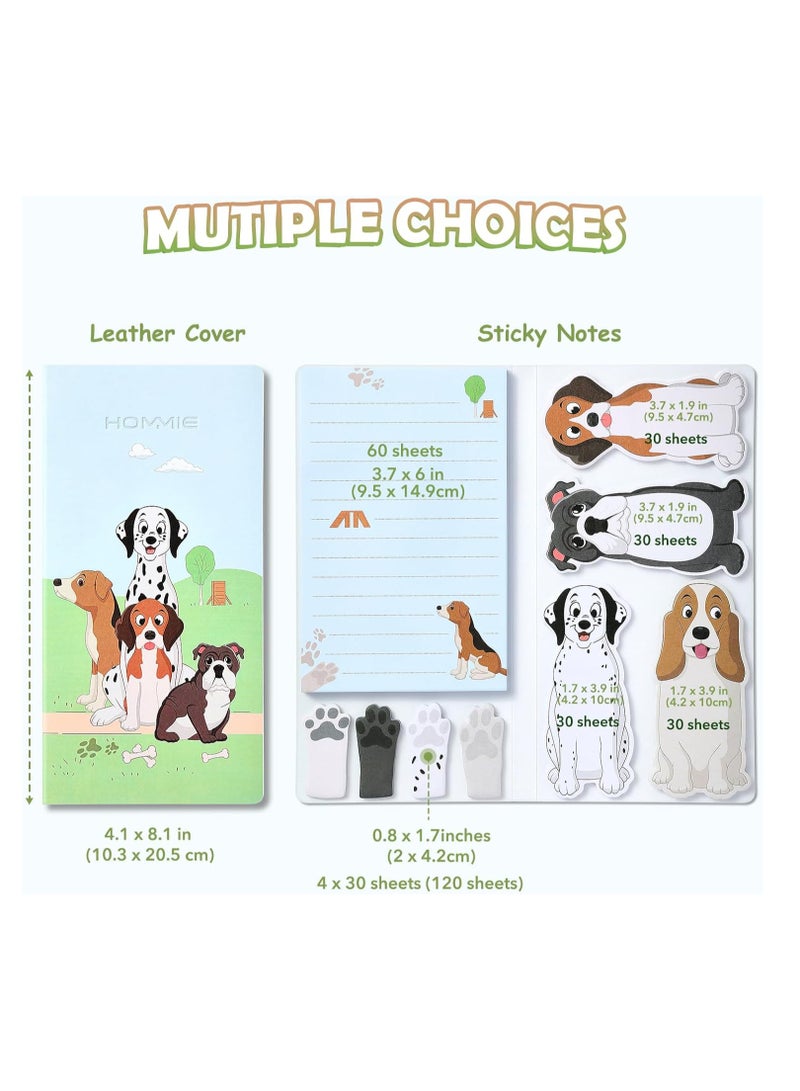 NIIMBOT Dog Sticky Notes Set, Planner Sticky Note Dividers Tabs 300 Sheets, Cute Animals Shape Markers Flags Self-Stick Memo Pads for Dog Lovers Home Office School Supplies - Image 2