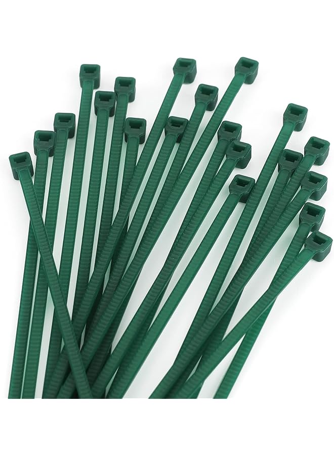 PROMASS promass Green Zip Ties, 6 Inch, 3MM, 100 Pack, Nylon, Green, Self-Locking - Image 1