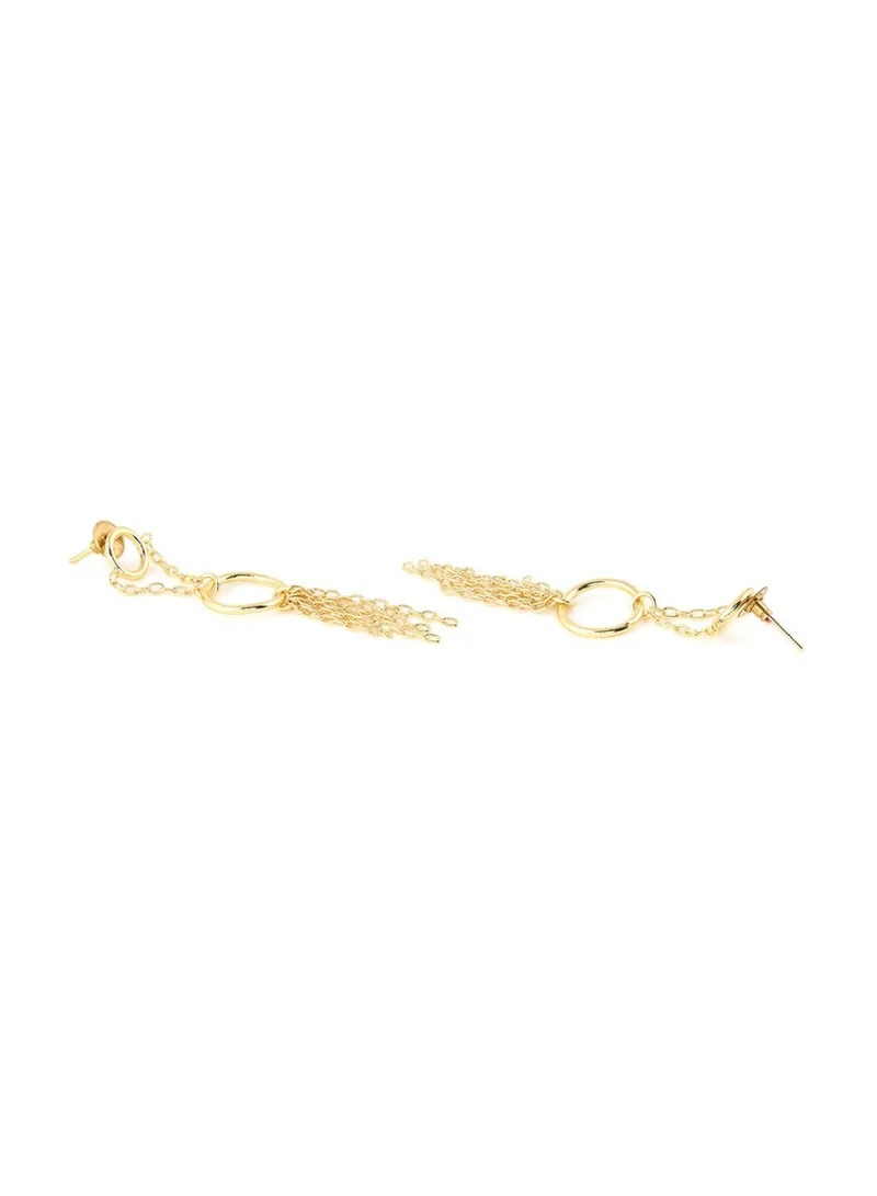 Priyaasi Circular Chain Style Drop Earrings