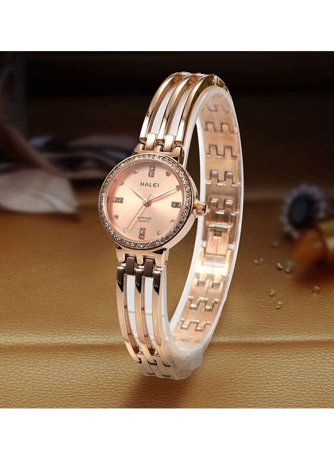 HALEI Harley 5014 Light Luxury Women's Bracelet Watch - Image 1