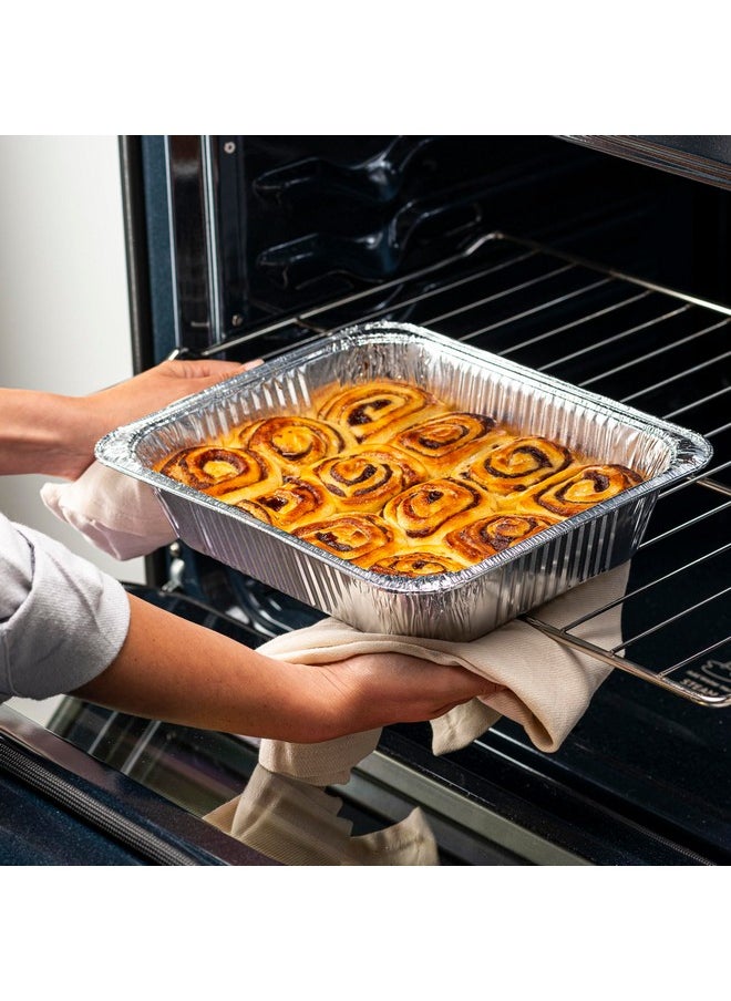 Gusto Comfy Package [30 Count] 9 x 13 Aluminum Foil Pans Half Size Deep Steam Table Pans  - Image 5