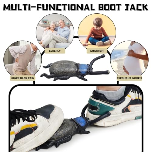 Earl Diamond - Beetle Boot Jack Cowboy Boot Remover - Extra Grip Boot Puller/Shoe Helper for Cowboy Boots, Work Boots & Outdoor Muck Shoes - Image 4